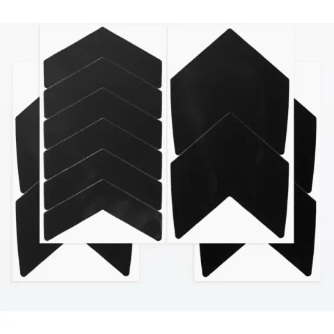 Luxshield Reflektor-Sticker Arrow 70 mm Schwarz - mehr Sichtbarkeit in moderner Ausführung