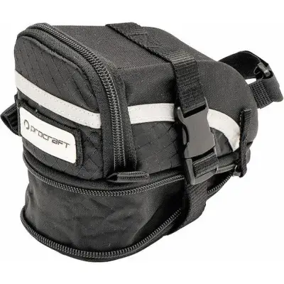 Procraft Satteltasche Maxi II 1,4 L schwarz - robuste, wasserabweisende Rahmentasche