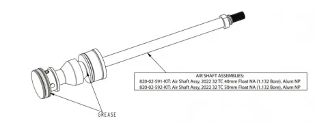 FOX Service Set Air Shaft Assy 32 TC 40mm Float NA - präzise Wartung moderner Federgabeln