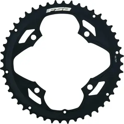 FSA Kettenblatt Road Pro 4-Arm 2x 120 mm x 48 T Schwarz - Schaltperformance für Rennräder
