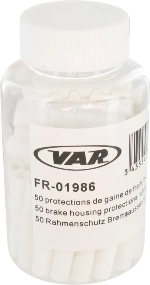 VAR 50 Stk. Rahmenschutz 5 mm Weiß 50 - schützt Rahmenlack und Carbonoberflächen