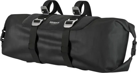 BROOKS Scape Handlebar Roll Black - wasserdichte Lenkertasche 10-12 Liter aus 600D Polyester mit…