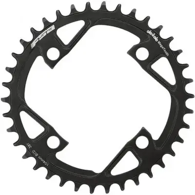FSA Kettenblatt E-Bike Stahl 4-Arm Megatooth 44 T Schwarz - 104mm BCD, SRAM/Shimano kompatibel