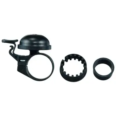 Merida Klingel BASIC 22,2-31,8 mm Schwarz/Silber - zuverlässige Fahrradklingel in moderner…
