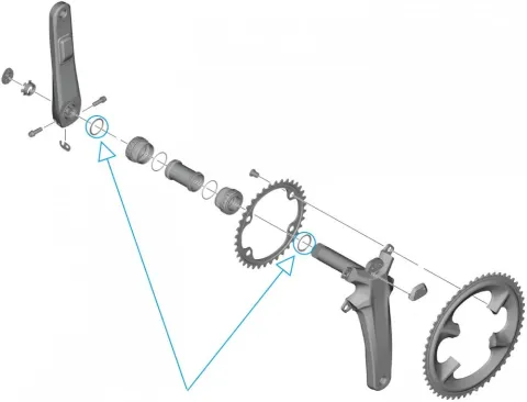 SHIMANO RING F. KURBELGARN. FC-R9200 - Kettenblatt-Spiderring für Dura-Ace 12-fach