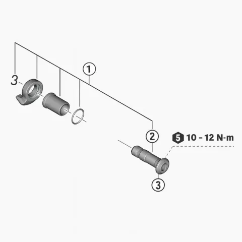 SHIMANO B-Achse Einheit f.RD-M8250 Ersatzteil - für Shimano RD-M8250 Schaltwerk