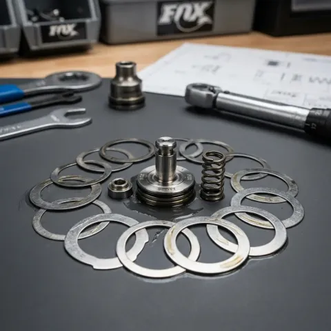 FOX Service Set: Valve Stack Assy, SCOTT Nude Linear Compression Medium - präzise…