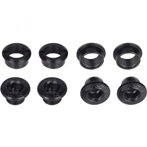 FSA Kettenblattschrauben E-Bike Edelstahl M8 x 15 mm Schwarz - sichere Kettenblattmontage