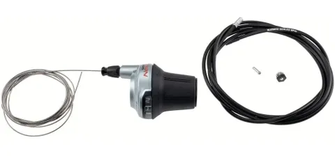 SHIMANO Drehgriffschalter NEXUS SL-C6001 8-fach Silber - präzise Gangwahl für Stadt- und…