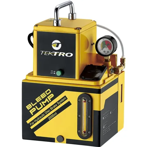 TEKTRO Entlüftungspumpe Bleed Pump 220V 2000ml - Professionelle Bremsenentlüftung für…