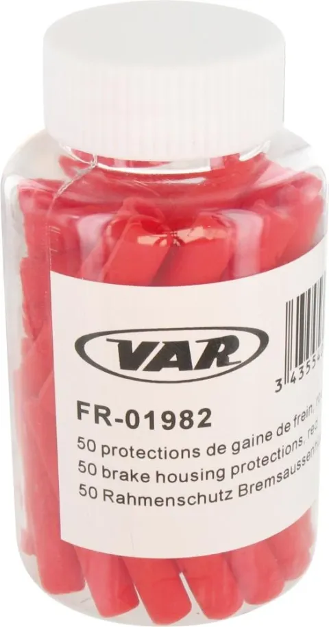 VAR 50 Stk. Rahmenschutz 5 mm Rot Größe 50 - zuverlässiger Lackschutz für Schaltzüge