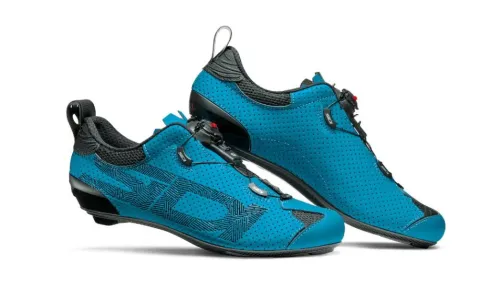 Sidi Road Tri Sixty 43,5 Petrol - Triathlon-Radschuh mit C-BOOST Carbonsohle
