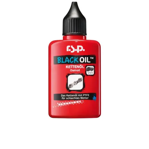 r.s.p. Black Oil Kettenöl 50 ml - PTFE für nasse Bedingungen