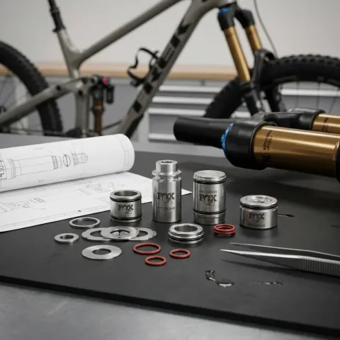 FOX Service Set Valve Stack Assy FLOAT X & DHX Base Valve Medium - präziser Dämpfer-Service