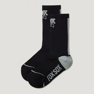 FOX Foxsox Transfer Coolmax Radsocken Schwarz L/XL