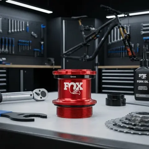 FOX Service Set Assy Bulkhead 1/2" Shaft Red - präzises Dual-Travel-Tuning