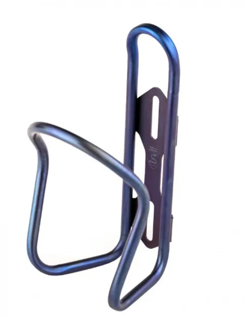 SILCA Sicuro Titan Flaschenhalter, royal purple eloxiert, handgefertigt aus nahtlosem 3-2.5…