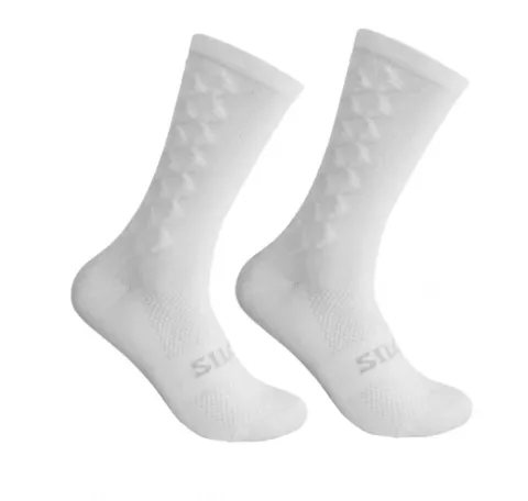 SILCA Aero Tall Socken Weiß M (39-42)  19,5 cm Bündchen, reduziert Luftwiderstand um 4-8 Watt bei…
