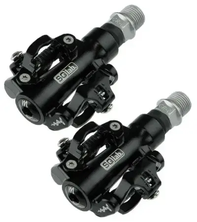 SQlab 511 MTB Klickpedale Schwarz Größe M (Medium) - Ergonomische Aluminium-Pedale mit CrMo-Achse -…