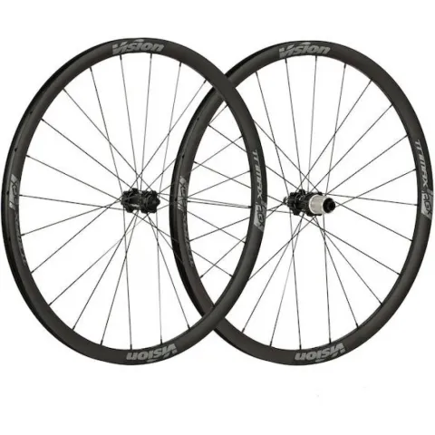 Vision Laufradsatz Trimax Aero Gravel i23 622x23x30 mm Schwarz - schneller Gravel-Aero-Laufradsatz