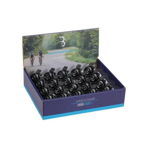 BBB Cycling BBB Klingel Loud&Clear 31 schwarz - laute, klare Fahrradklingel für 31,8 mm Lenker