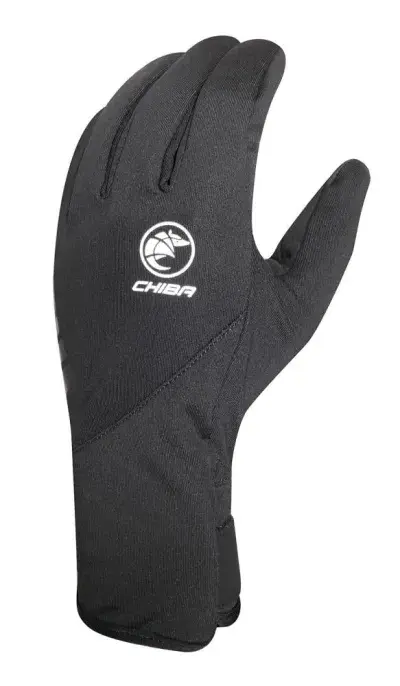 CHIBA Softshell Light - Fahrradhandschuhe L schwarz, winddicht & atmungsaktiv