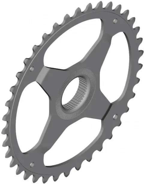 SHIMANO Kettenblatt SM-CRE50 44Z - zuverlässiger Antrieb für E-Bike-Systeme