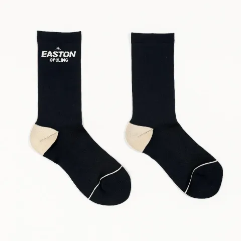 Easton Coolmax Socken schwarz L/XL - Atmungsaktive Radsocken für hohen Tragekomfort