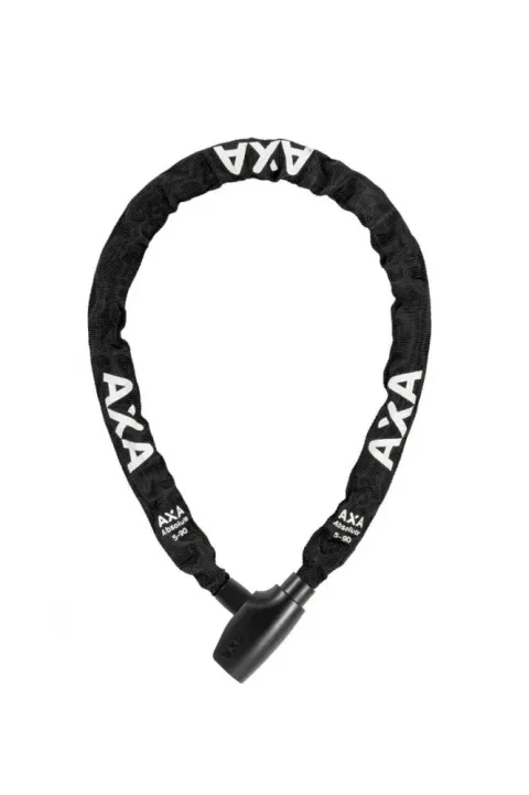 AXA Kettenschloss Absolute 5-90 90 cm - sicheres Fahrradschloss mit Click-In-Funktion