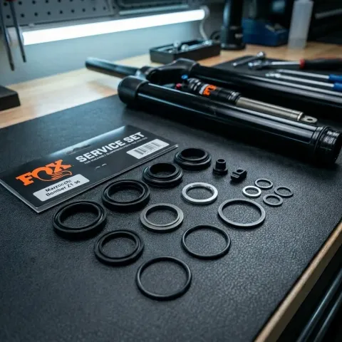 FOX Service Set Marzocchi Bomber Z1 36, 170 MAX, Black Ano/Shiny Black - präziser Gabelservice