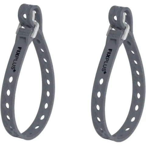 FixPlus Spannband Strap Nano/Slim Fit 40 cm Dunkelgrau - flexibles Fixierband für sicheres Spannen