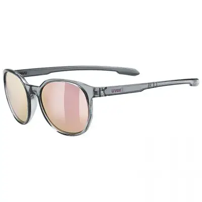 uvex LGL 54 smoke - MIRROR pink, Sonnenbrille für sportliche Lifestyle-Liebhaber, 100% UVA-, UVB-…