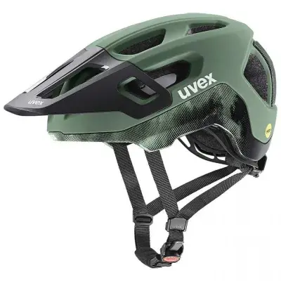 uvex react MIPS MTB Helm moss green-black matt 52-56cm mit MIPS Sicherheitssystem, IAS 3.0…