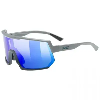 uvex sportstyle 235, rhino deep space matt/mirror blue, Sportbrille mit verspiegeltem…