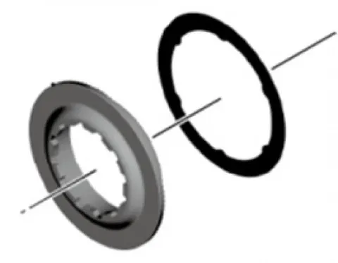 SHIMANO VERSCHLUSSRING M. U-SCHEIBE F. - Größe M, ca. 19 g, Radsport-Zubehör