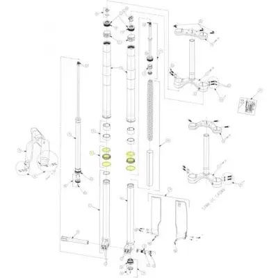 Manitou Dichtungsset für Dorado Pro/Expert/Comp 37 mm - zuverlässige Federgabel-Abdichtung