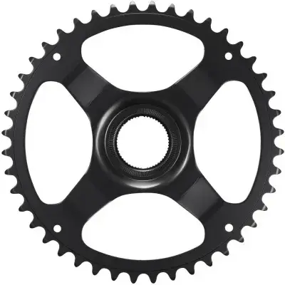 SHIMANO Kettenblatt CR-ET600 44Z ohne KSR - Effiziente Performance für E-Bike Antriebe