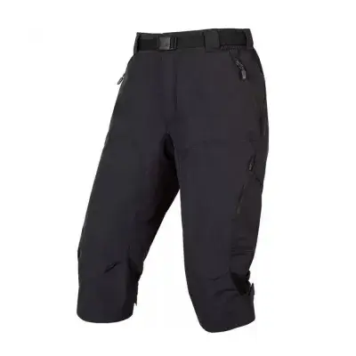 Endura Womens Hummvee ¾ Short mit Liner, Schwarz, XL, robuste MTB-Shorts mit Innenhose,…