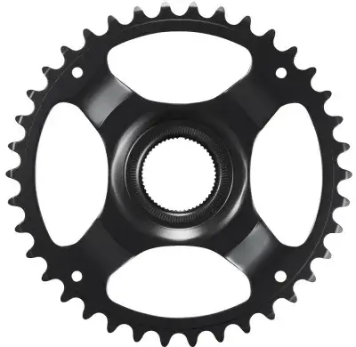 SHIMANO Kettenblatt CR-ET600 38Z ohne KSR - Effiziente Performance für E-Bike Antriebe